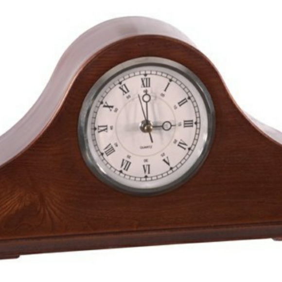 American Furniture Classics Remington Mantel Clock in Burnished Brown Cherry - Picture 1 of 4